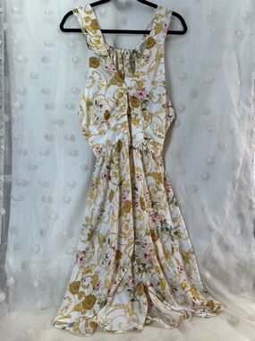 NWT New York & Company Women’s Maxi Tunic Top Boho Festival Size Small